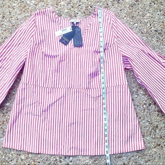 NWT J. Crew Universal Standard Striped Poplin Top - Picture 4 of 10